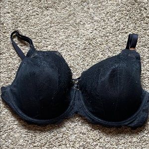 worn once! Smart sexy 40DD black lace bra